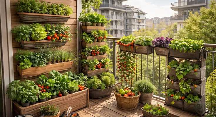 Best Vertical Vegetable Garden Ideas for Small Apartment Balconies